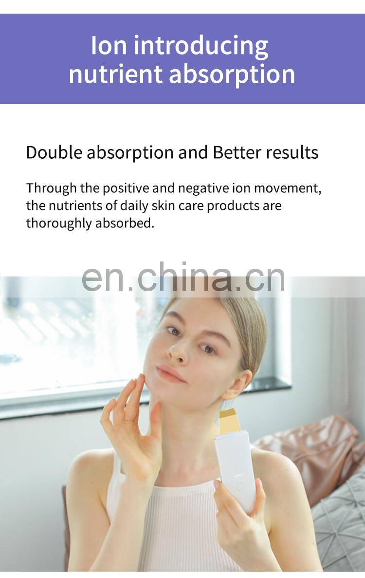 New products face scrubber ultrasonic facial scrubber beauty device