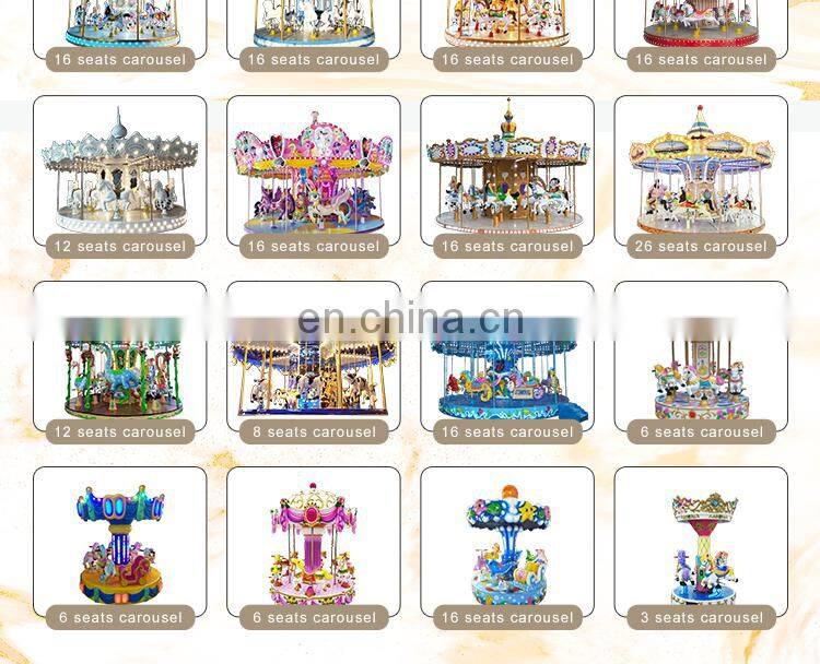 China Supplier Double Layer 32 Seats Carousel Rides For Sale Price