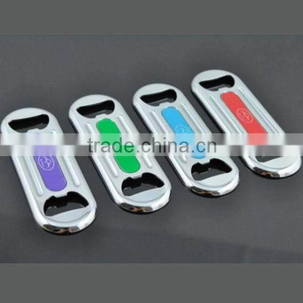 Metal beer bottle opener with magnet colorful bottle opener RM1032