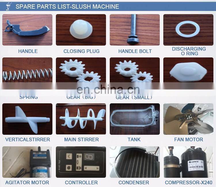 China Manufacture Commercial Machinery Electric Juice Ice Slush Machine 3 Heads