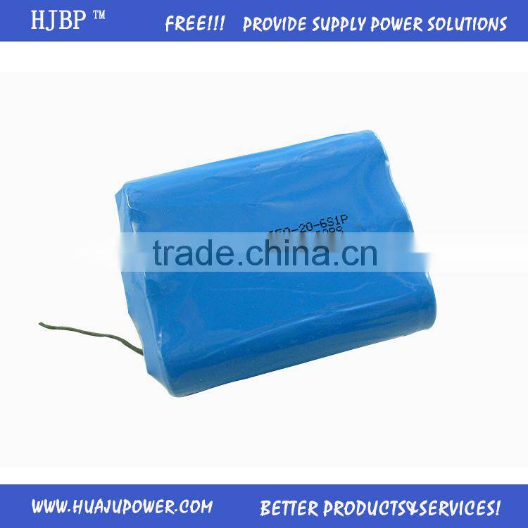 lithium polymer battery 36v 10ah recharge battery 18650-20-6s1p2-2