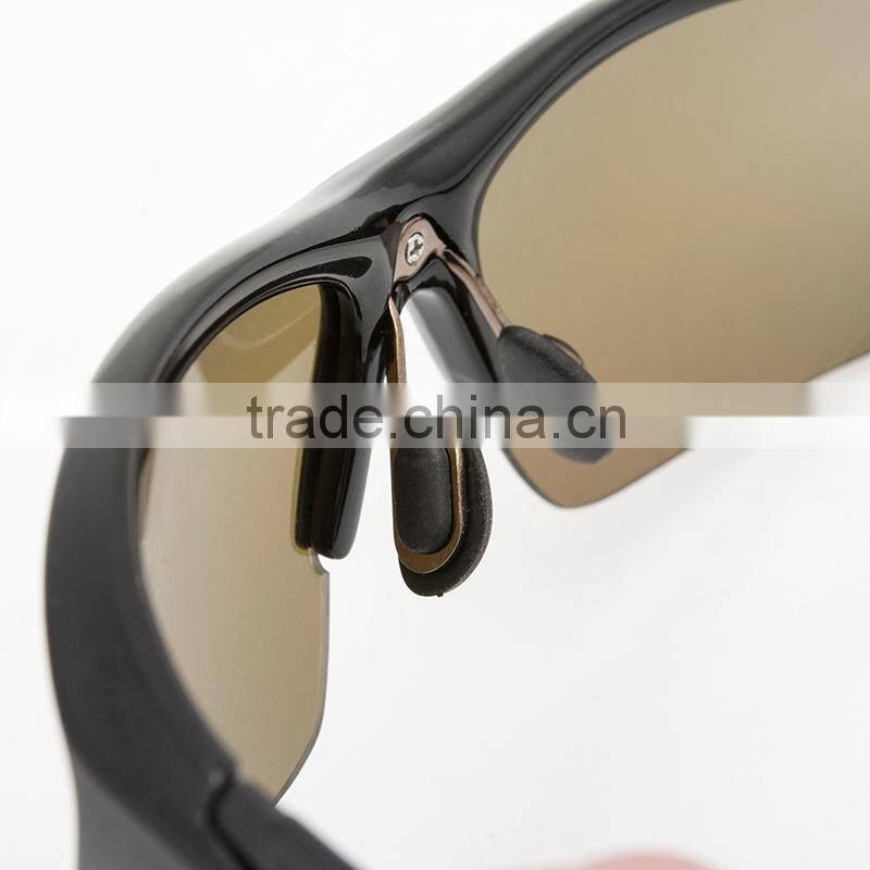 2015 Hot popular sunglasses set black frame rainbow lens anti-UV400 outdoor sports glasses with 4 extra lenses