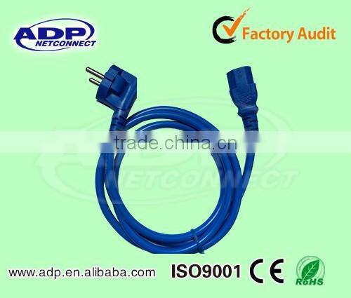 EU standard with braid Power Cord Cable