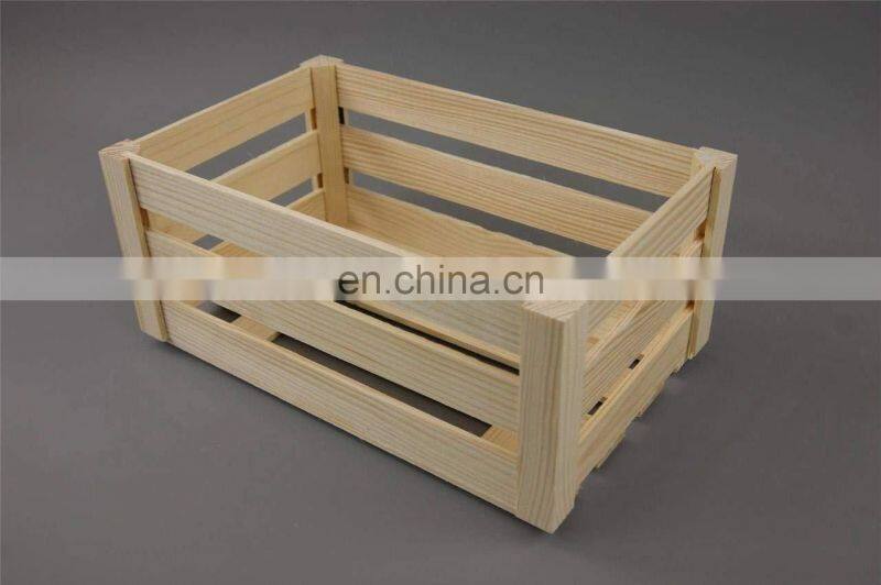 Plain Unpainted Wooden Set Crate Storage Box Small Craft Box