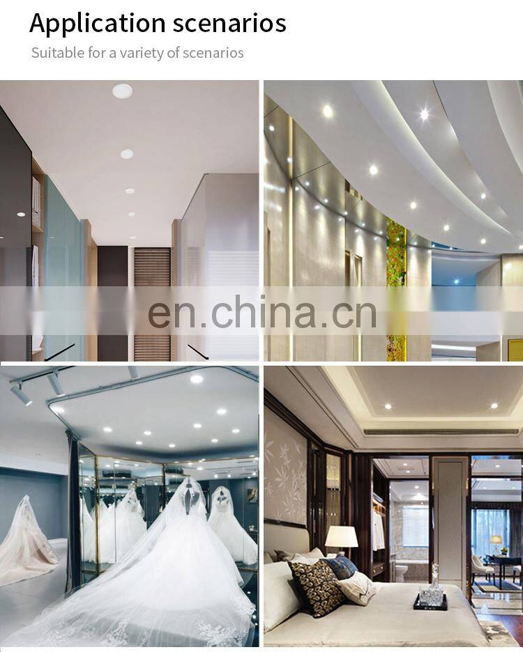 HUAYI Factory Wholesale PC Smart 6W 8W 15W 20W Indoor Office Frameless Commercial LED Panel Light