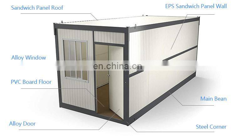DFX Cheap Sandwich Panel Steel Folding Foldable 20ft Container House