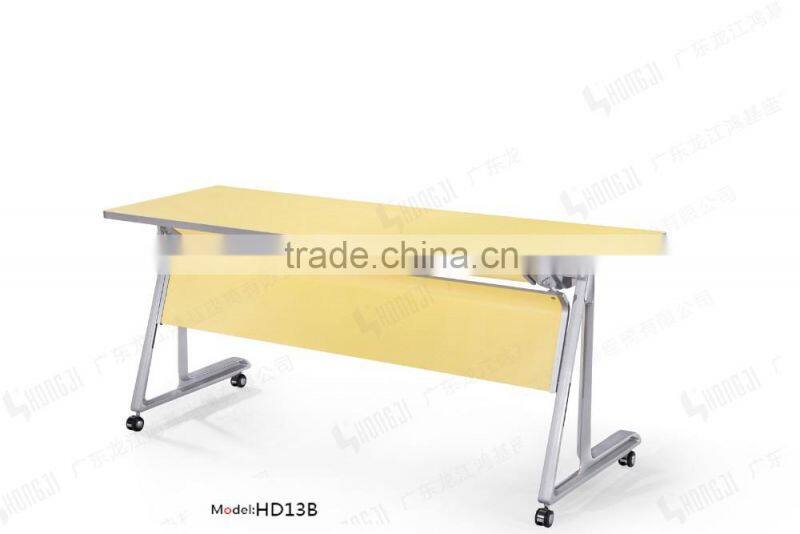 Aluminium alloy leg wooden folding conference table HD13B