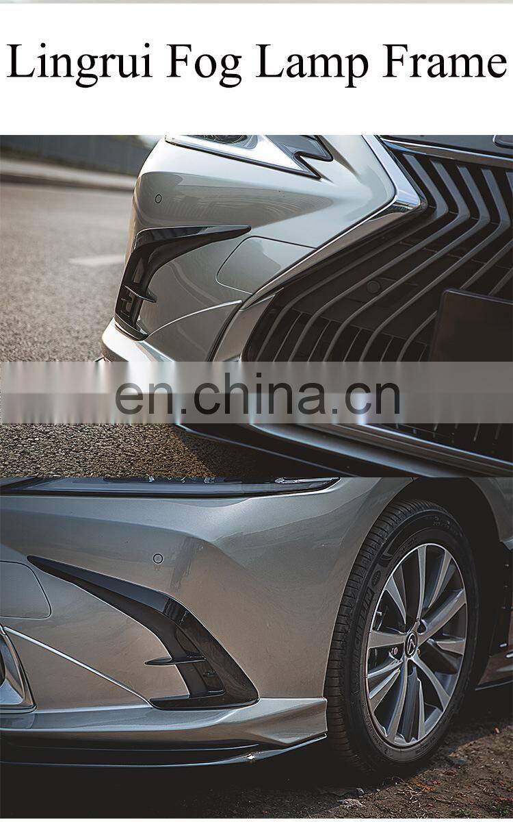 Runde New Arrival For 18-21 Lexus ES large Body Kit Front Bumper Rear Bumper Side Skirt Fog Lamp Frame Rearview Mirror Shell