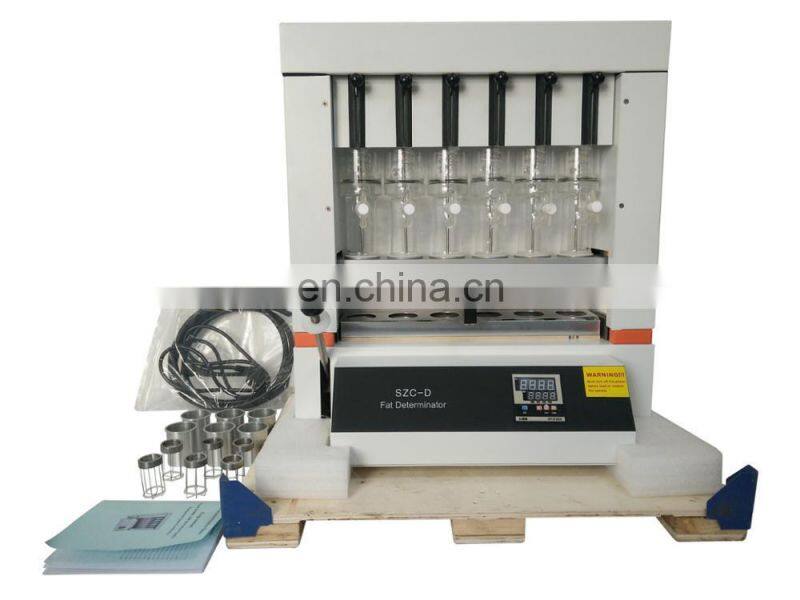 soxhlet extraction equipment milk fat testing machine