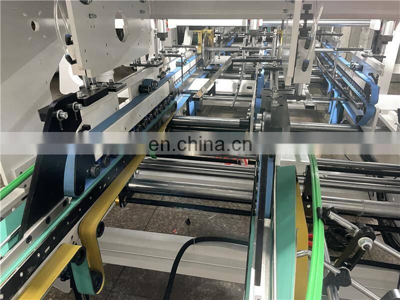 UFG1250E 2 4 corners Automatic Corrugated pizza food express paper box Folding and gluing machine