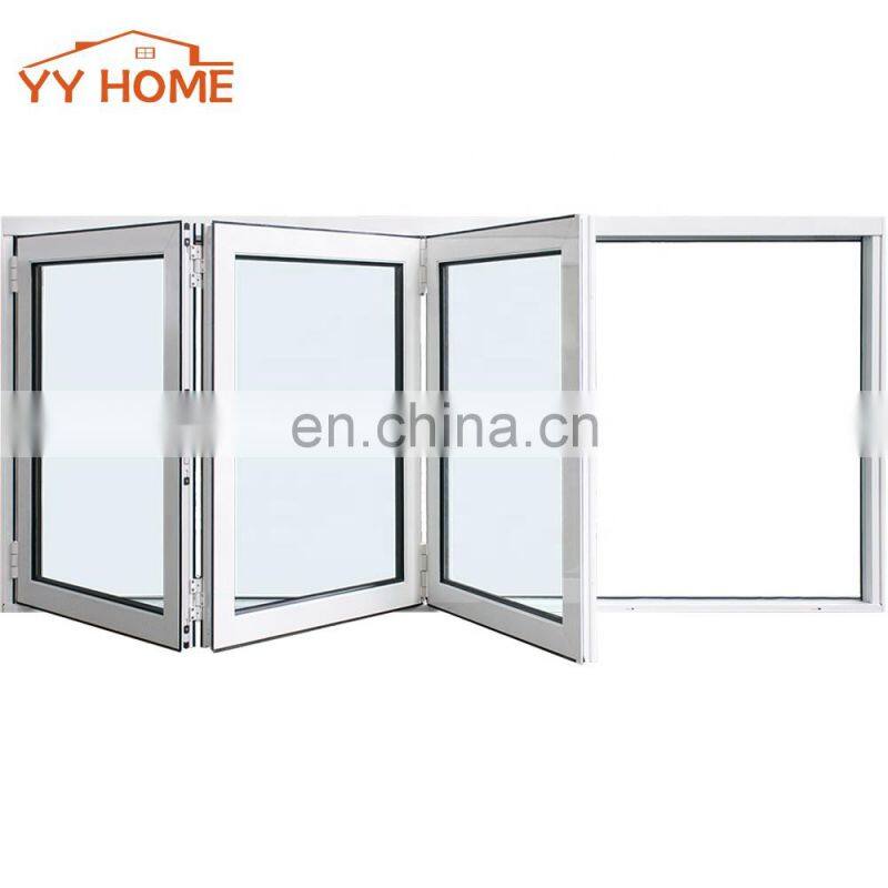 20 Years Manufacture Commercial system glass aluminum bi-folding / accordion / windows for Modern Design
