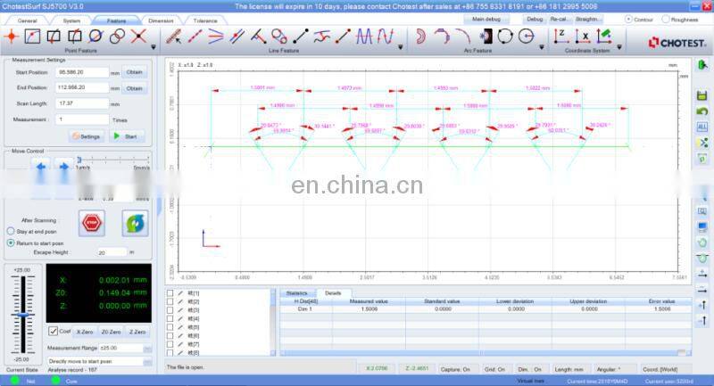 Contour & Roughness Measuring Machine / Profliometer