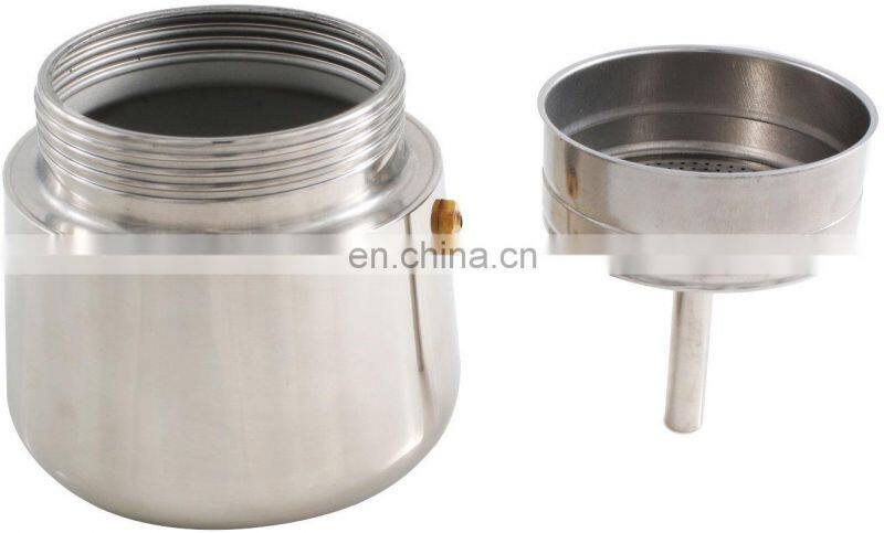 CHINA FACTORY 6 Cup Coffee Maker Stovetop Espresso Coffee Maker Moka Coffee Pot Stainless Steel