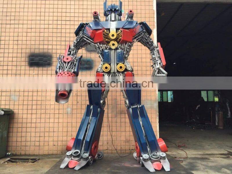 large metal sculptures 2.5 meters high Optimus prime large modern sculpture