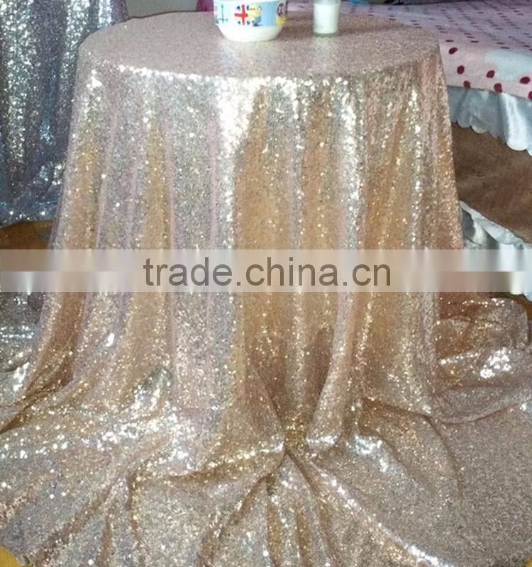 Wholesale luxury wedding sequin table cloth,party sequin table cloth for wedding