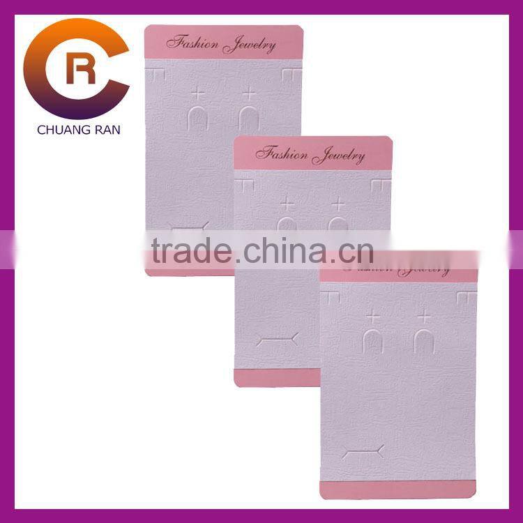 Silver hot stamping hole punched cardboard hangtag