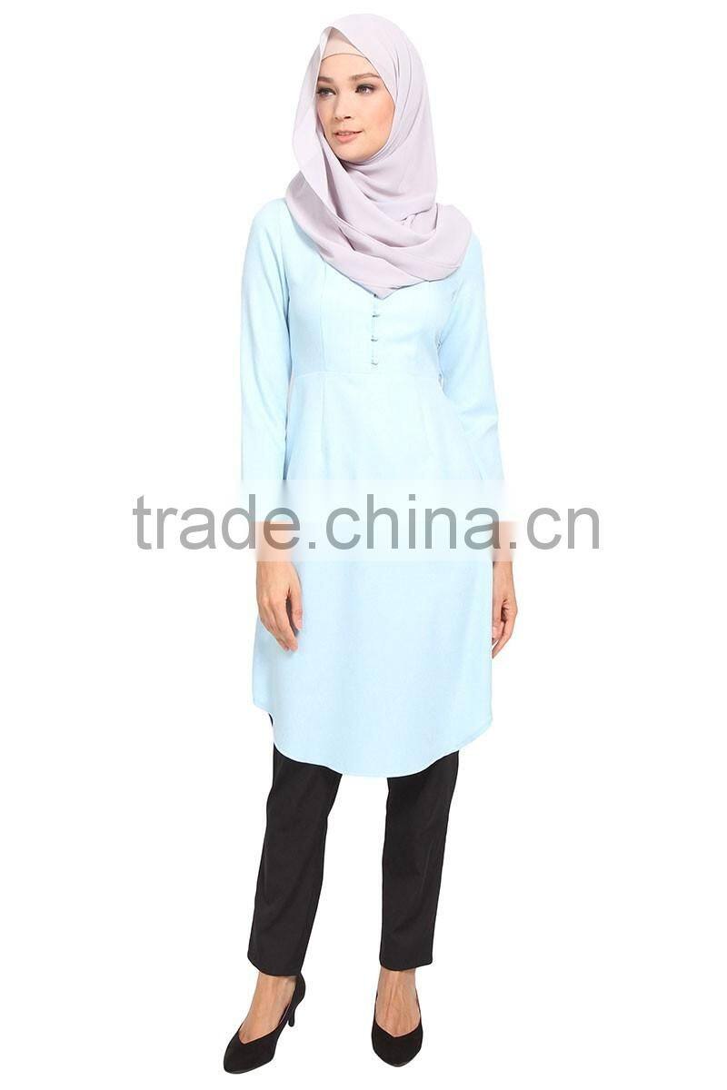 New Fashion muslim blouse fashion women blouse lady blouse