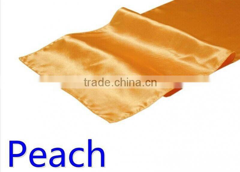 hot selling ployester satin table runner for wedding decoration