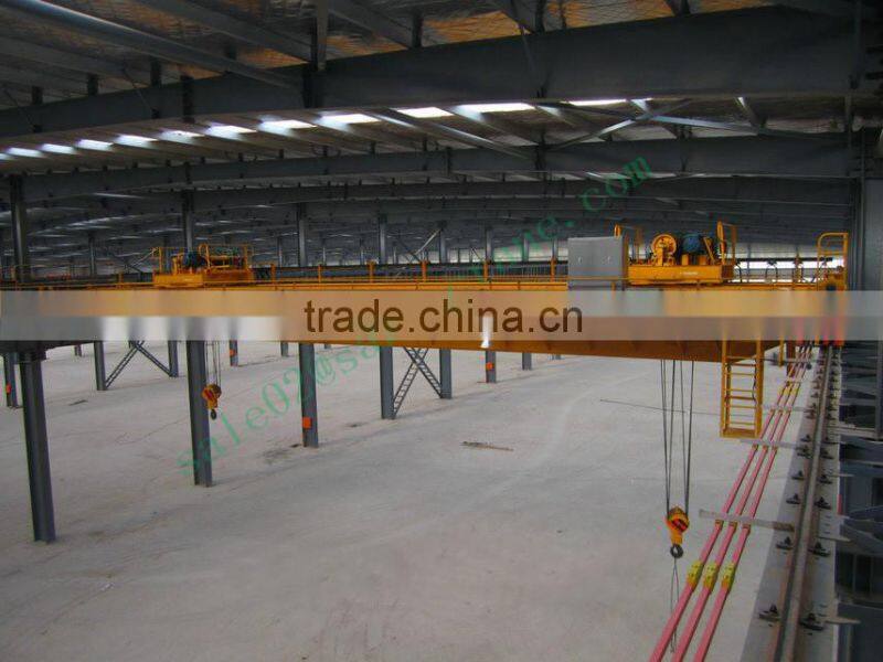 Mobile Rail-Way Double Trolley Overhead Crane For Lifting goods