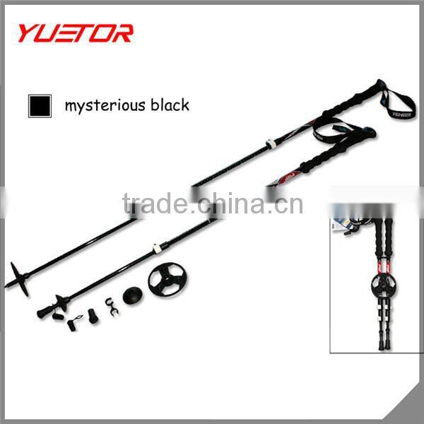 Custom 100% Pure Telescopic Carbon Fiber Trekking Poles For Elite Adventurers