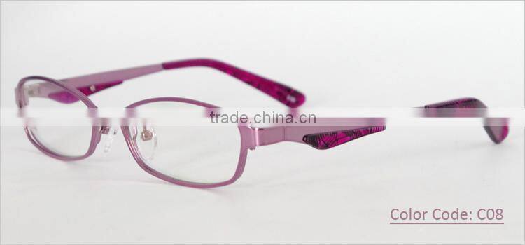 Full-rim metal material newest 2014 latest china eyeglasses optical frame manufacturing china for women