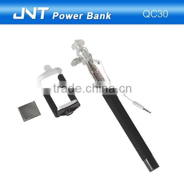 mirro smartphone selfie stick with wire QC30