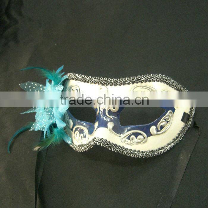 Blue Party Holiday Fashion Decorative Flower Masks