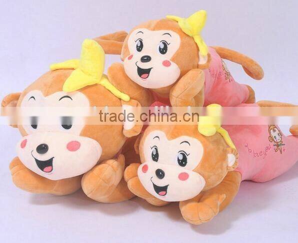 2016 HOT Monkey pillows/plush u monkey pillows/u monkey pillow/u shaped plush monkey
