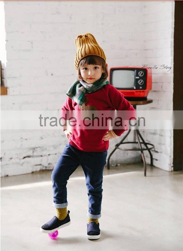 Wholesale Warm Acrylic Jacquard Checked Plaid Baby Boys Winter Scarf