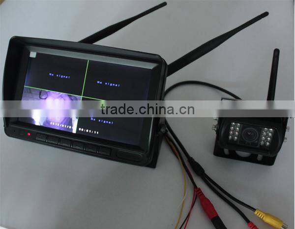 DW-7016-4 2.4Ghz digital wireless reversing camera system with No interference for truck