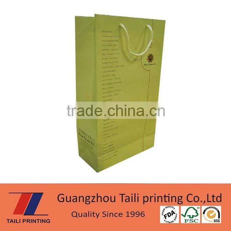 Fashion design turquoise paper bag