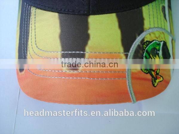 Custom logo printing long bill black strap women's baseball trucker cap