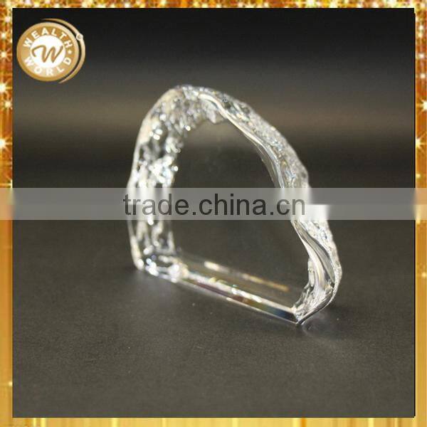 Top level top sell crystal glass block for decoration