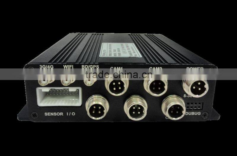 Teswell 4ch 4G 3G GPS WIFI G-sensor AHD 720P mdvr vehicle balck box system for gps tracking