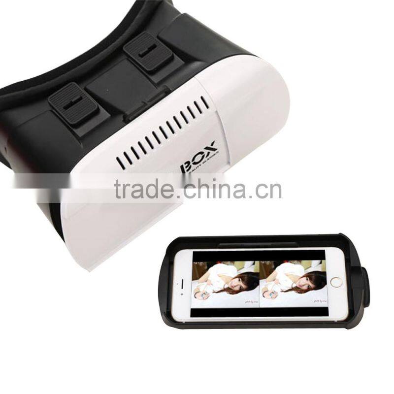 2016 Virtual Reality Glasses VR Box Fit 3.5 to 6.0 inch mobile phone 3 d Glasses Print Logo vr Headset