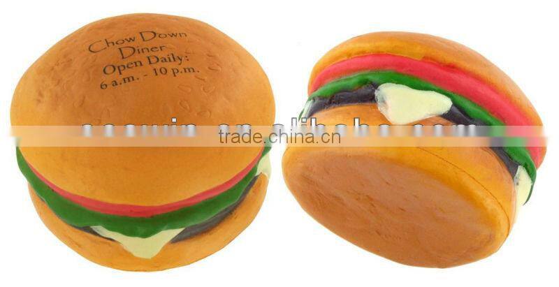 PU foam hamburger stress toy hamburger