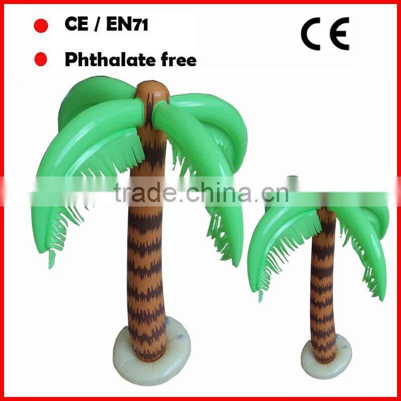 6P phthalate free PVC inflatable palm tree coconut tree for promotional gifts