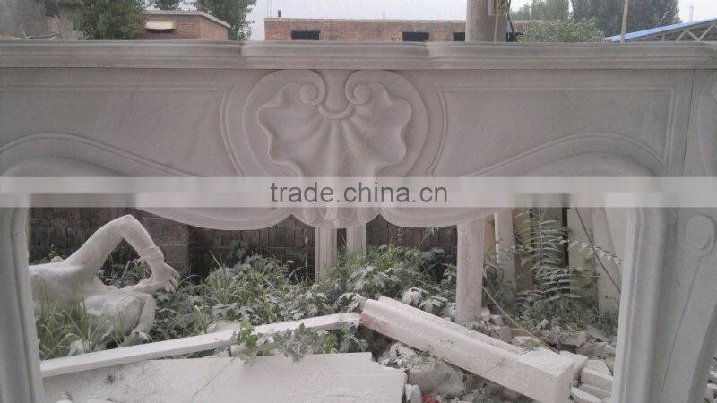 stone marble fireplace mantel