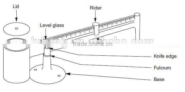 Mud Density Balance / Liquid Densimeter / Fluid Density Scale / Drilling Fluid Hydrometer