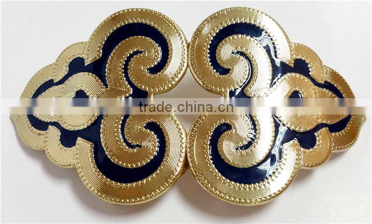 Metal shoe buckle parts metal side release buckle buckle for belt