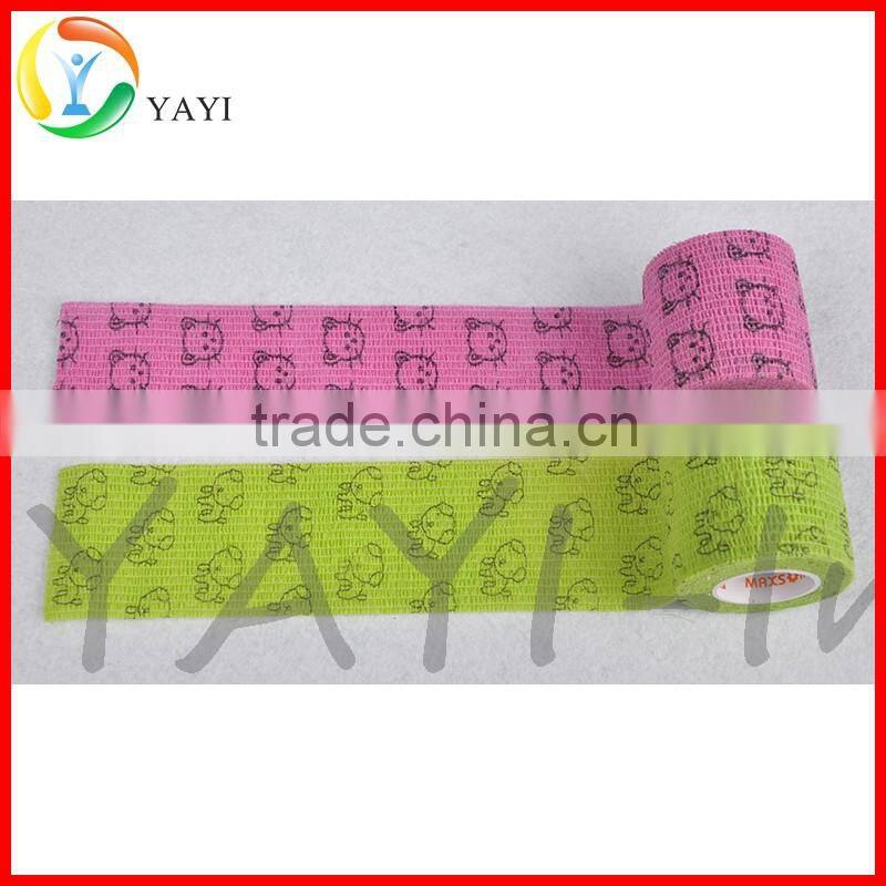 Sports Muscle Protection Non Woven Adhesive Elastic Bandage