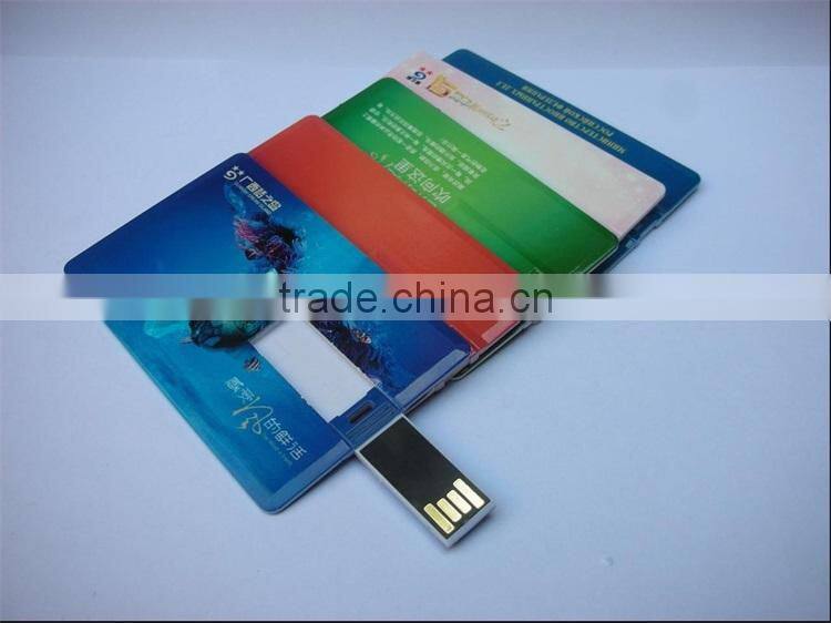 The Thinnest Credit Card Shaped Usb Flash Drive with flip chips