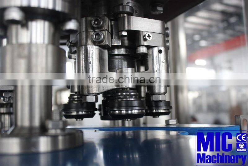 MIC-12-12-1 Machinery beer machine cans drinks filling and capping machine carbonated soft drinks production line
