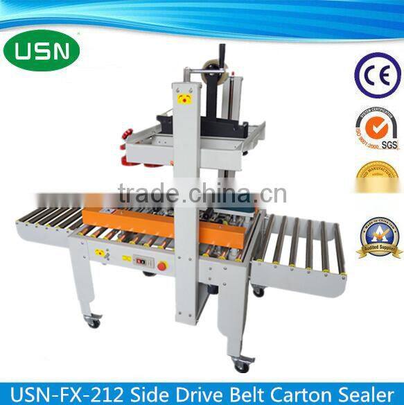 Side Drive Belt Carton Box Sealer / Carton Sealing Machine