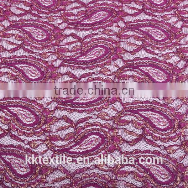 New arrival 2014 best price100% Nylon cord lace/net lace fabric