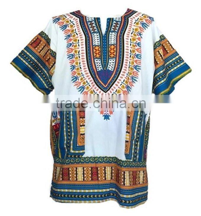 Traditional African Print Dashiki Shirt African Top Clothing Kaftan Wholesale China