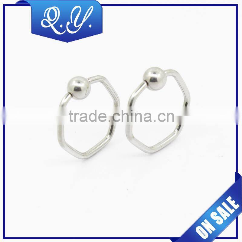 Nose Piercing Rings Jewelry Custom Cartilage Piercing Stainless steel Septum crystal nose rings