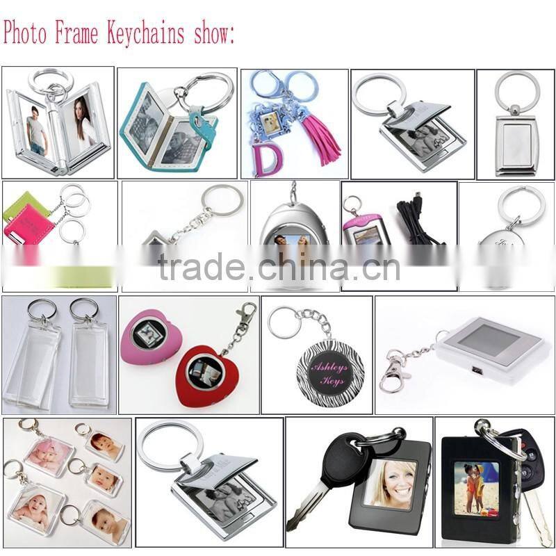 Pvc Rubber Photo Frame Keychain