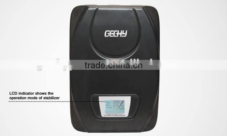 Wall Mounted High Precision LCD Display 10KVA Single Phase Automatic Voltage Stabilizer/regulator