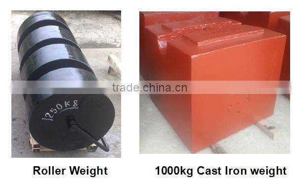 OIML M1 class 1000kg cast iron test weight elevator load test weights